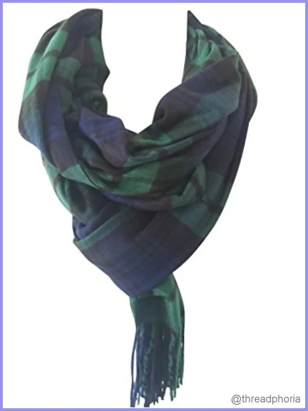 Women's Oversized Scottish Clan Tartan Plaid Cashmere Feel Shawl Wrap Winter